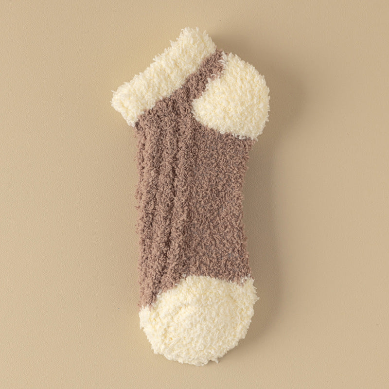 Warme Plüschsocken