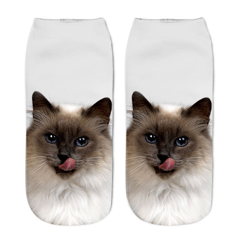 Kreative Socken Mit Katzenprint