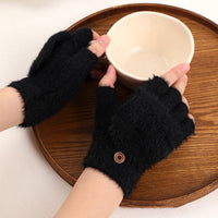 Einfarbige Warme Handschuhe