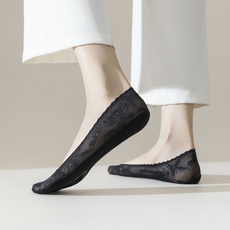 Atmungsaktive Spitzensocken