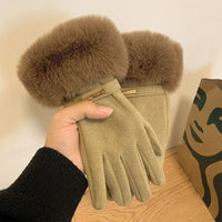 Einfarbige Warme Handschuhe
