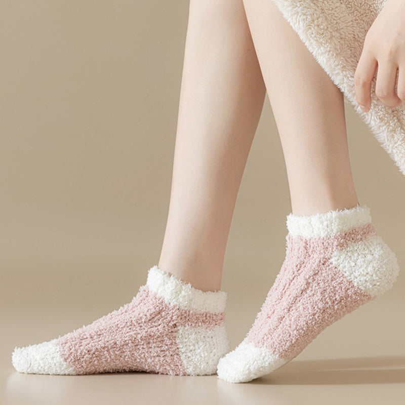 Warme Plüschsocken