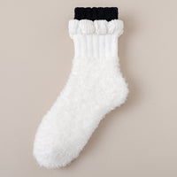 Warme Plüschsocken