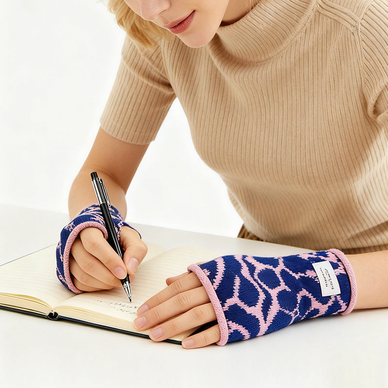 Geometrische Warme Handschuhe