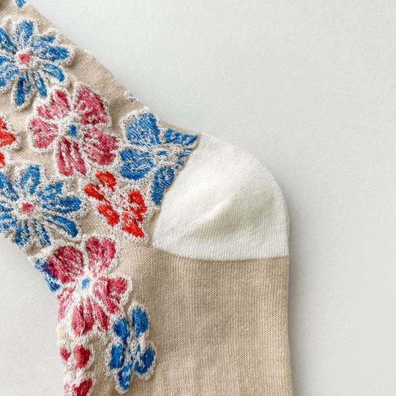 Vintage Blumensocken