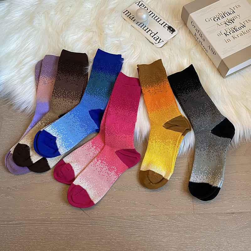 Lässige Socken Mit Farbverlauf