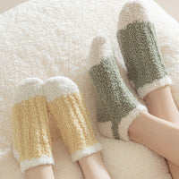Warme Plüschsocken
