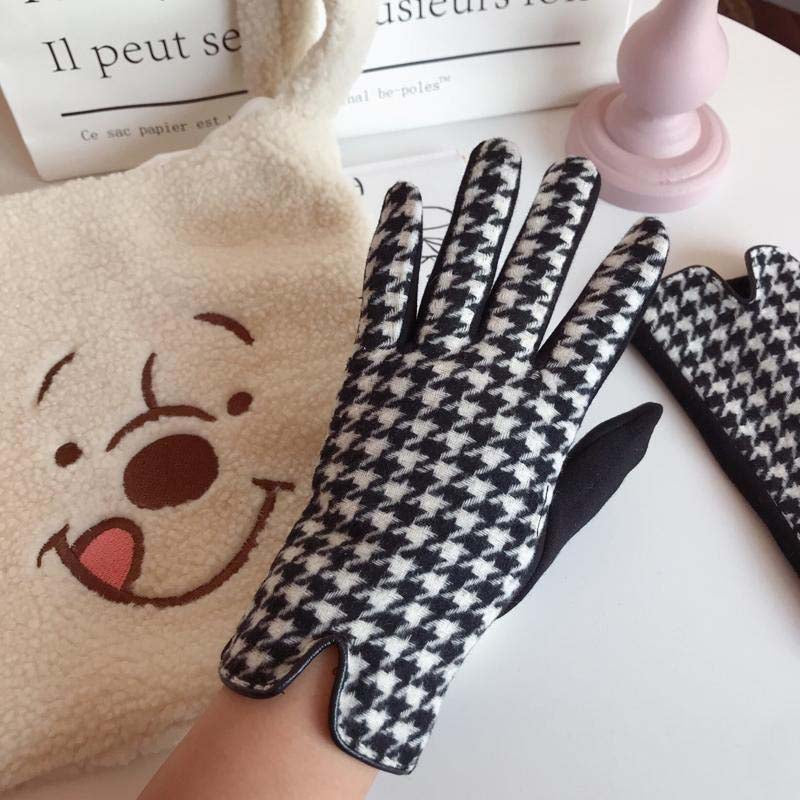 Vintage Karierte Warme Handschuhe