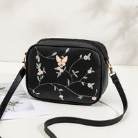 Lässige Tasche Mit Blumenstickerei