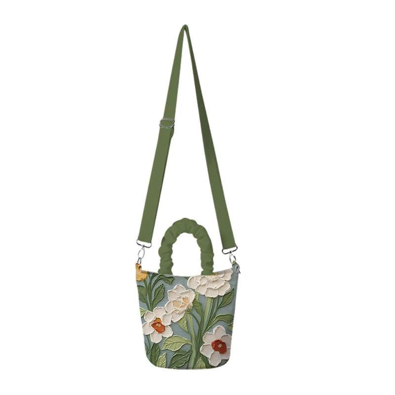Vintage Tasche Mit Blumenmuster