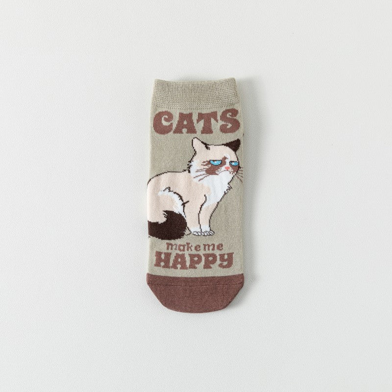 Kreative Socken Mit Katzenprint