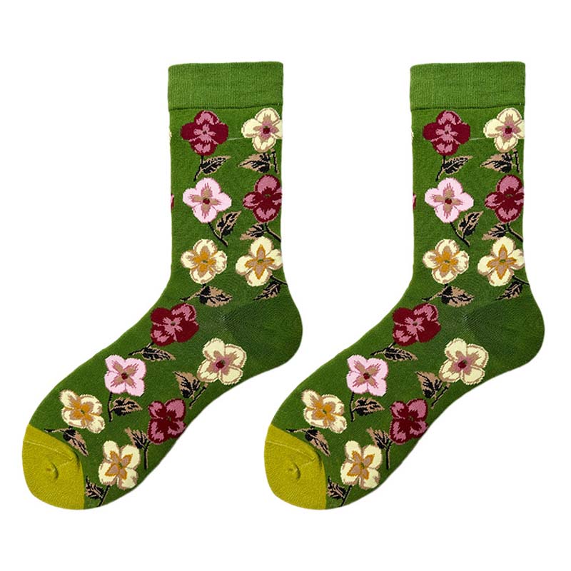 Vintage Blumensocken