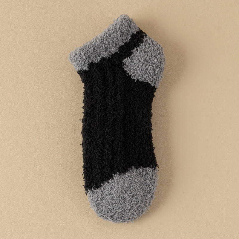 Warme Plüschsocken