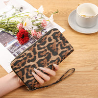 Vintage Geldbörse Mit Leopardenmuster