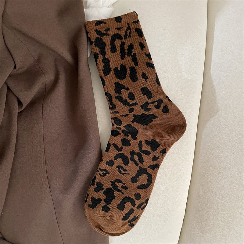 Vintage-Socken Mit Leopardenmuster