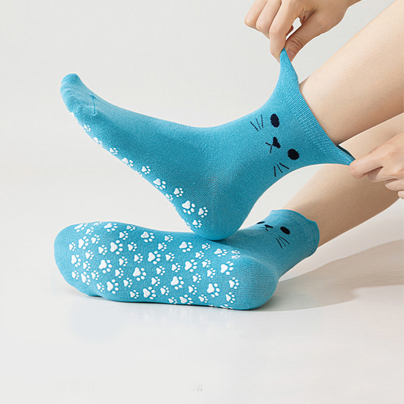 Lässige Socken Mit Katzenmuster