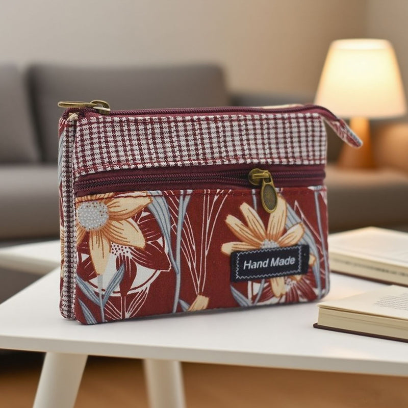 Vintage Geldbörse Mit Blumenmuster