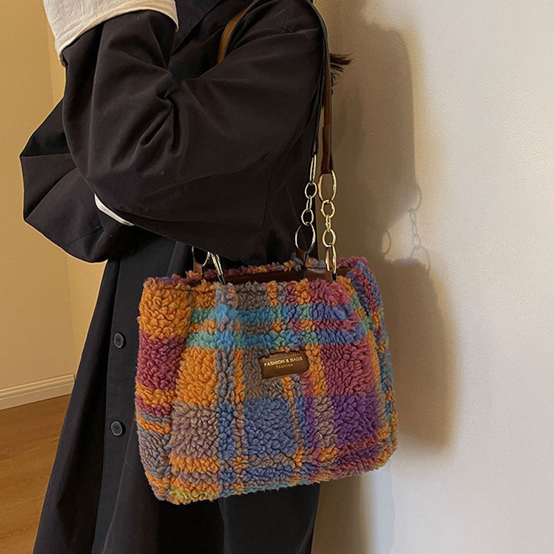 Vintage Karierte Tasche