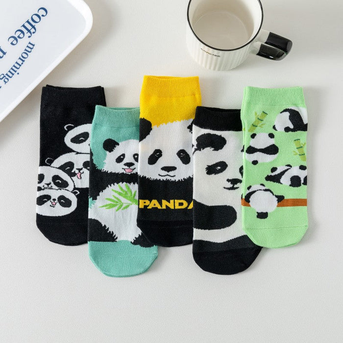 Lässige Socken Mit Panda-Muster