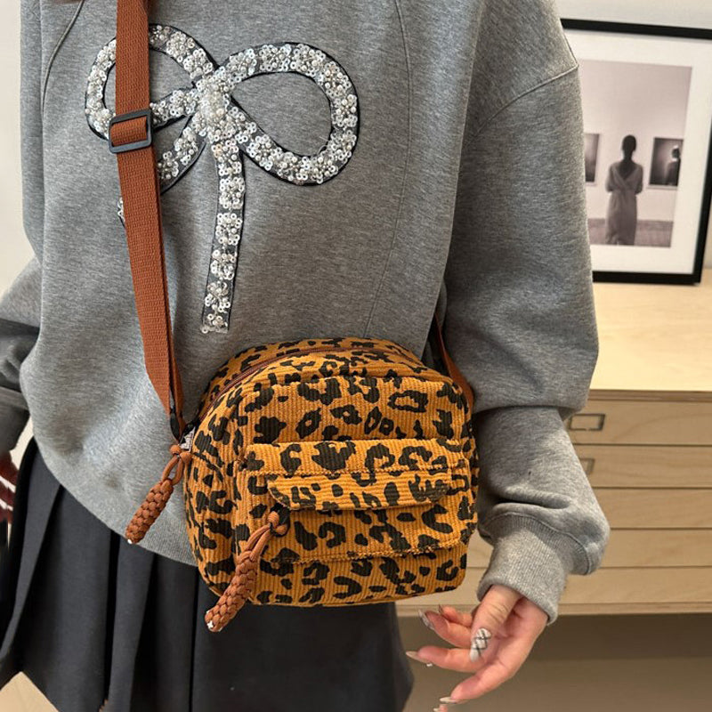 Vintage Leopardentasche