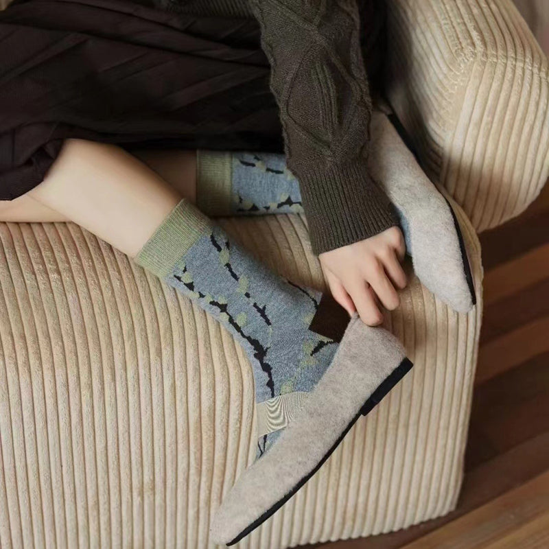 Vintage Lässige Socken