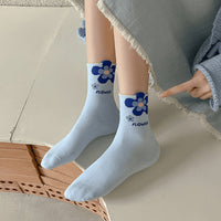 Lässige Socken Mit Blumenmuster
