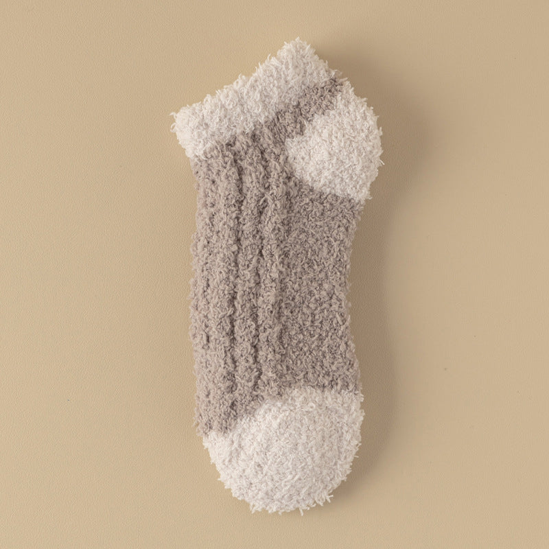 Warme Plüschsocken