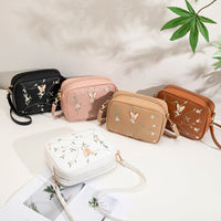 Lässige Tasche Mit Blumenstickerei