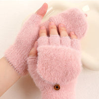 Einfarbige Warme Handschuhe
