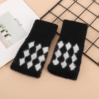 Warme Plüschhandschuhe