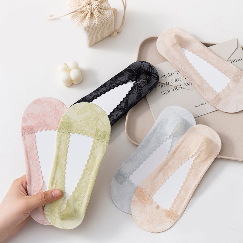 Atmungsaktive Spitzensocken