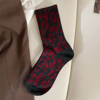 Vintage-Socken Mit Leopardenmuster