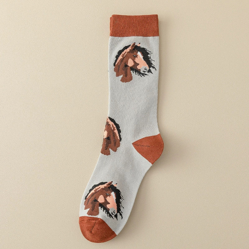 Lässige Socken Mit Tiermuster