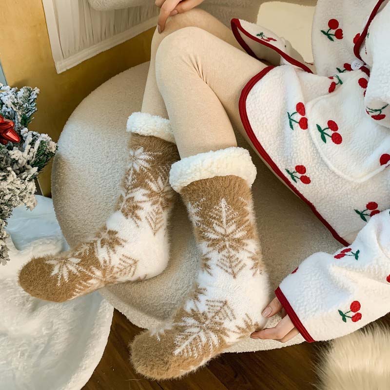 Weihnachts-Rutschfeste Warme Socken