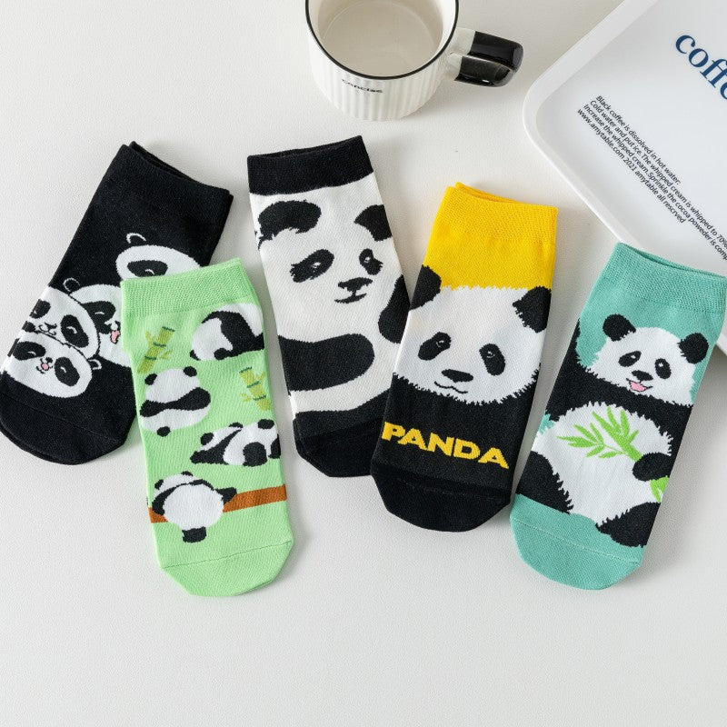 Lässige Socken Mit Panda-Muster