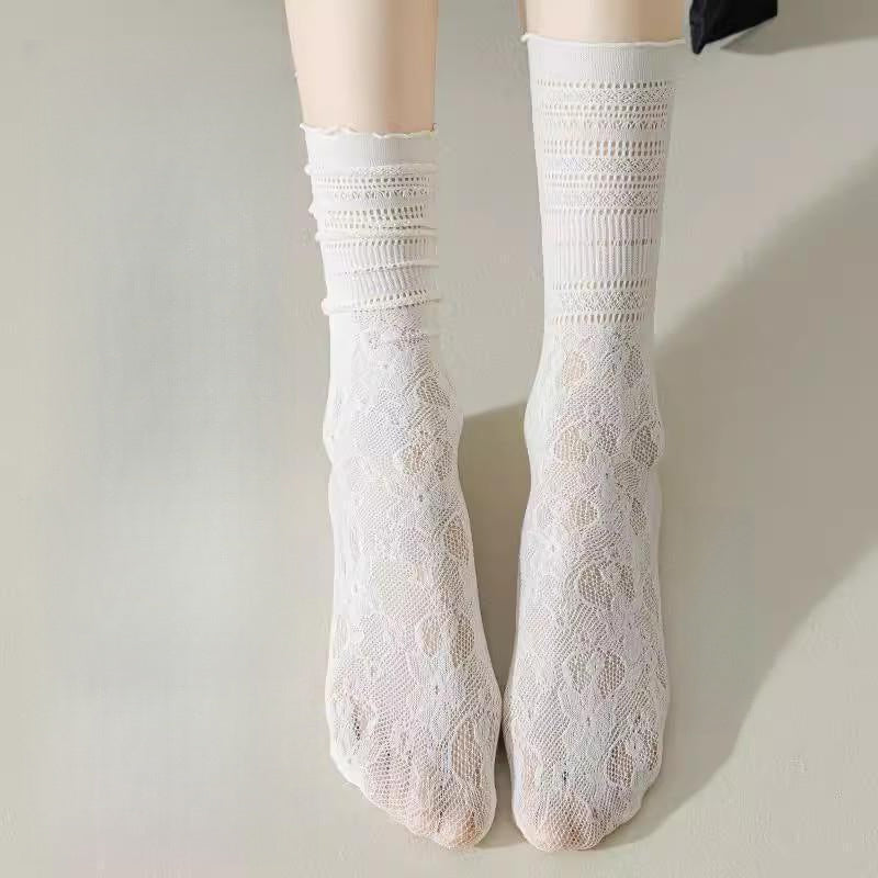 Atmungsaktive Spitzensocken