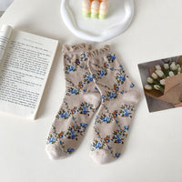 Vintage-Socken Mit Blumenmuster