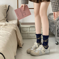 Vintage-Socken Mit Blumenmuster