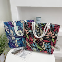 Tasche Mit Vintage-Blatt-Print