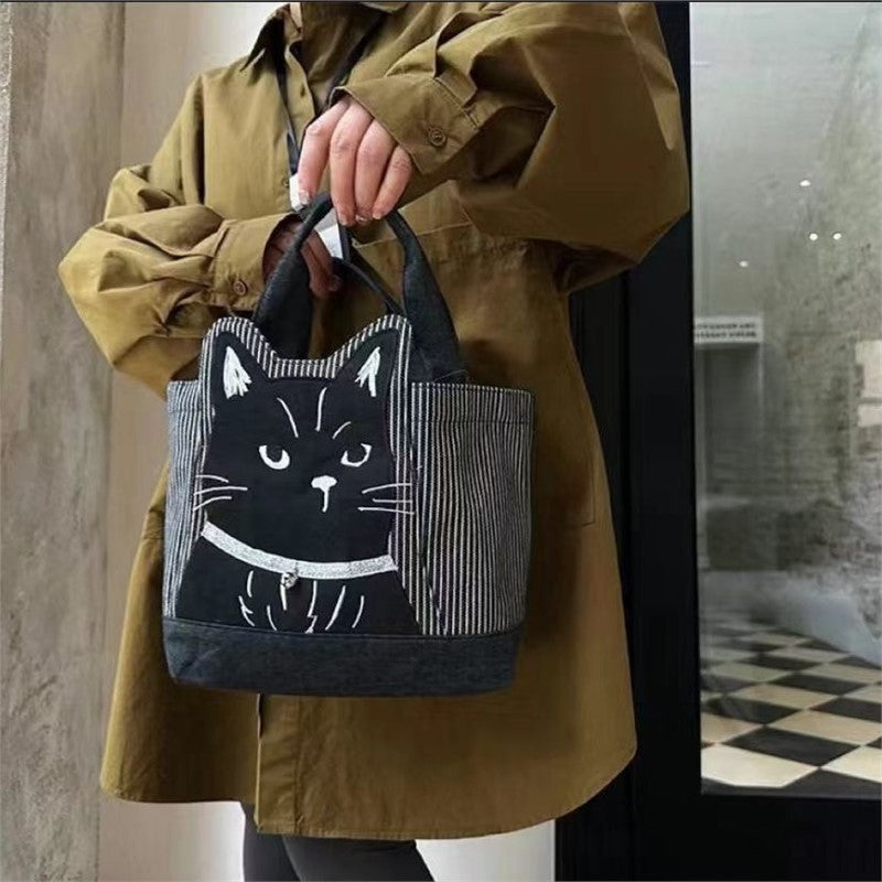 Niedliche Tasche Mit Katzenmuster