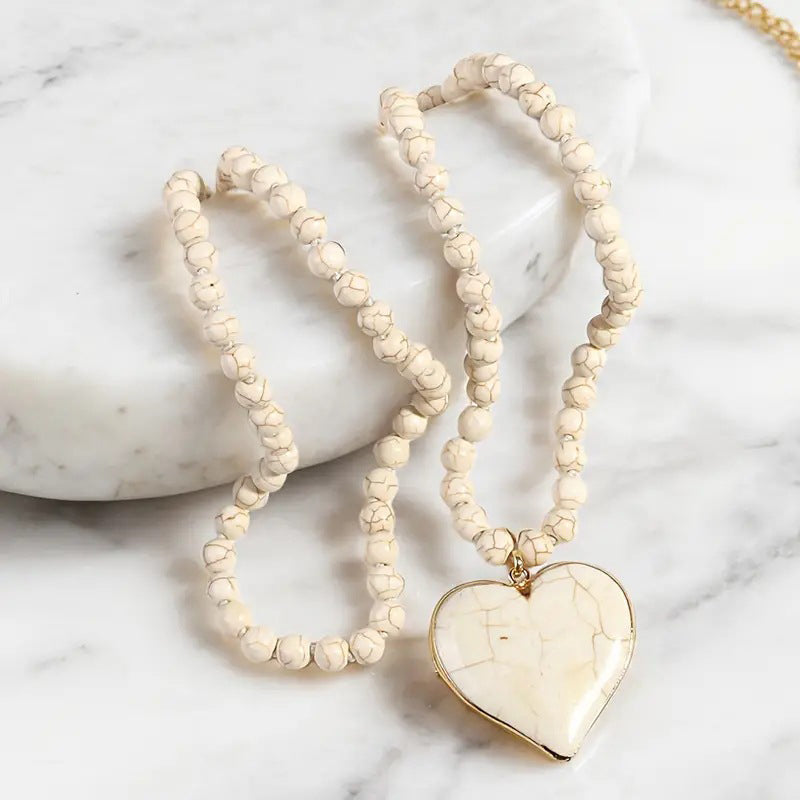 Böhmische Perlen-Anhängerhalskette