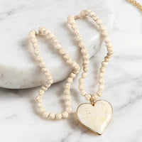 Böhmische Perlen-Anhängerhalskette