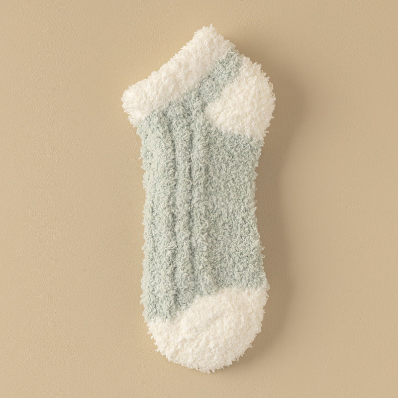Warme Plüschsocken