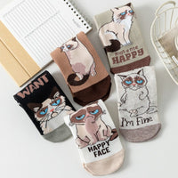 Kreative Socken Mit Katzenprint
