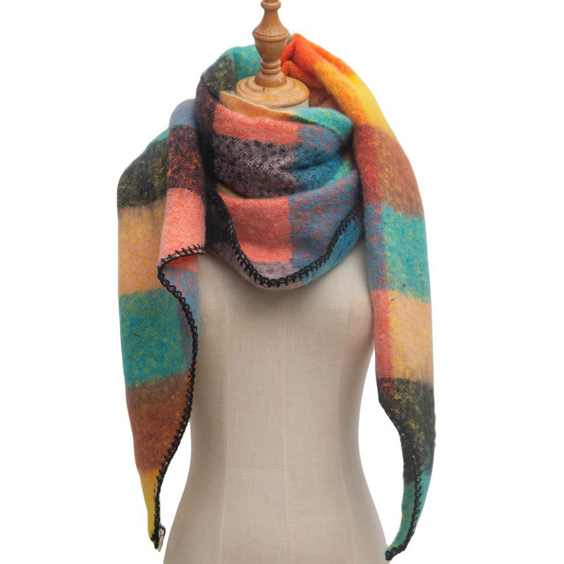 Warmer Karierter Schal
