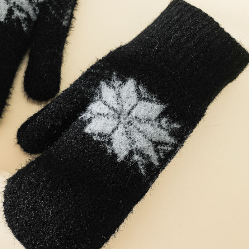 Warme Schneeflocken-Handschuhe