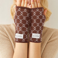Geometrische Warme Handschuhe