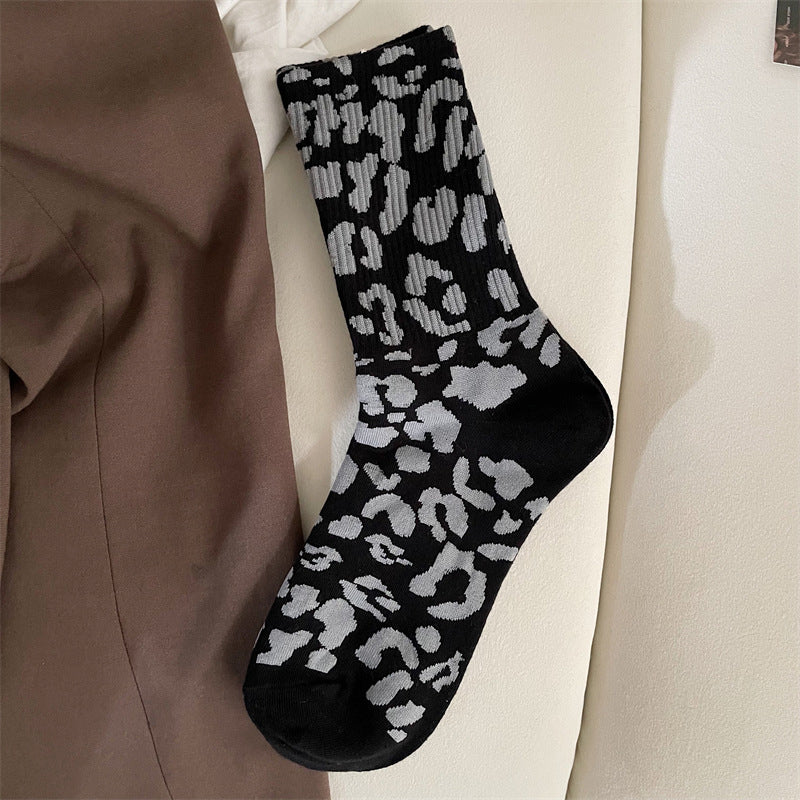 Vintage-Socken Mit Leopardenmuster