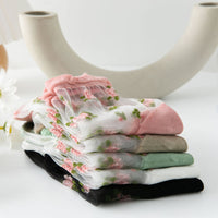 Atmungsaktive Blumensocken