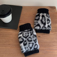 Warme Handschuhe Mit Leopardenmuster